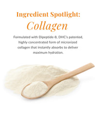 DHC Super Collagen Cream on skin suggests a firmer, plumper-looking complexion.
