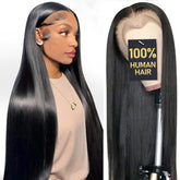 Dheridy 13x6 HD lace wig close-up shows natural hairline for seamless part.