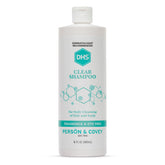 DHS Clear Shampoo bottle 16oz shows fragrance-free gentle cleansing for sensitive skin