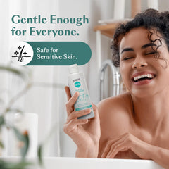 DHS Clear Shampoo bottle emphasizes a pH balanced formula for scalp comfort.