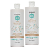 DHS Zinc Shampoo 16oz Pack of 2 bottle front shows daily cleansing for all hair types.