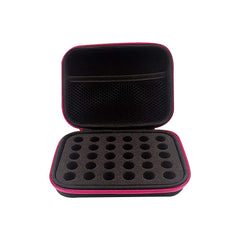 DHXYZZB rose red essential oils carrying case with sturdy hard shell for safe storage.
