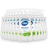 Dial Antibacterial Defense bottle front shows aloe formula for everyday hand cleansing.
