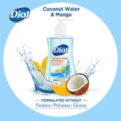 Dial Coconut Water Mango creamy lather demonstrates gentle cleansing experience