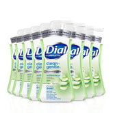 Dial Complete Clean + Gentle bottle pump shows smooth, hydrated hands with SkinSmart care
