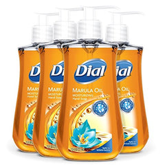 Dial hand soap marula oil bottle front — moisturizing cleansing for daily use.