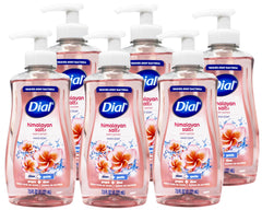 Dial Himalayan Salt Water Lily hand soap pump bottle six-pack ready for sinks