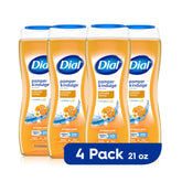 Dial pamper-indulge-manuka-honey bottle closeup for luxurious cleansing.
