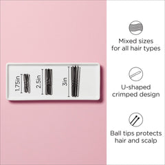 Diane hair pins jumbo 3-inch focus for dramatic updos with strong grip.