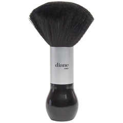 Diane neck duster brush close-up showing soft nylon bristles for gentle post-cut cleanup.