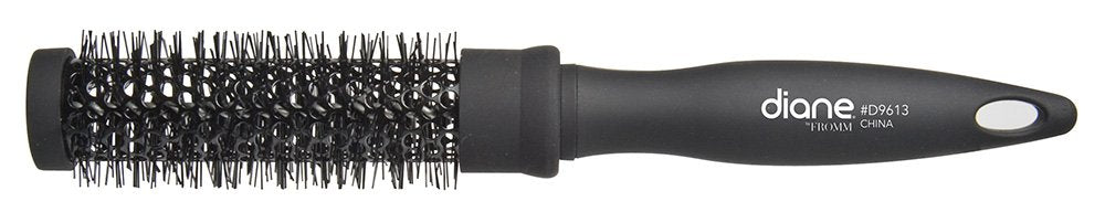 Diane Thermal Round Charcoal Brush 1 inch: precise styling with bamboo charcoal pins for smooth results