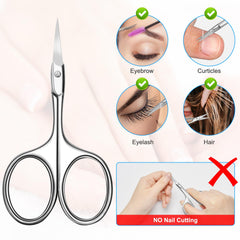 Diesisa curved cuticle scissors precise curved tip for small-area grooming