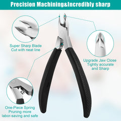 Diesisa cuticle trimmer with 4mm jaw delivers clean straight cuts for nails.