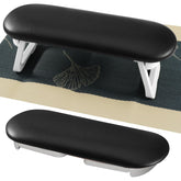 Diesisa nail arm rest folded leather pillow for compact storage in salons.