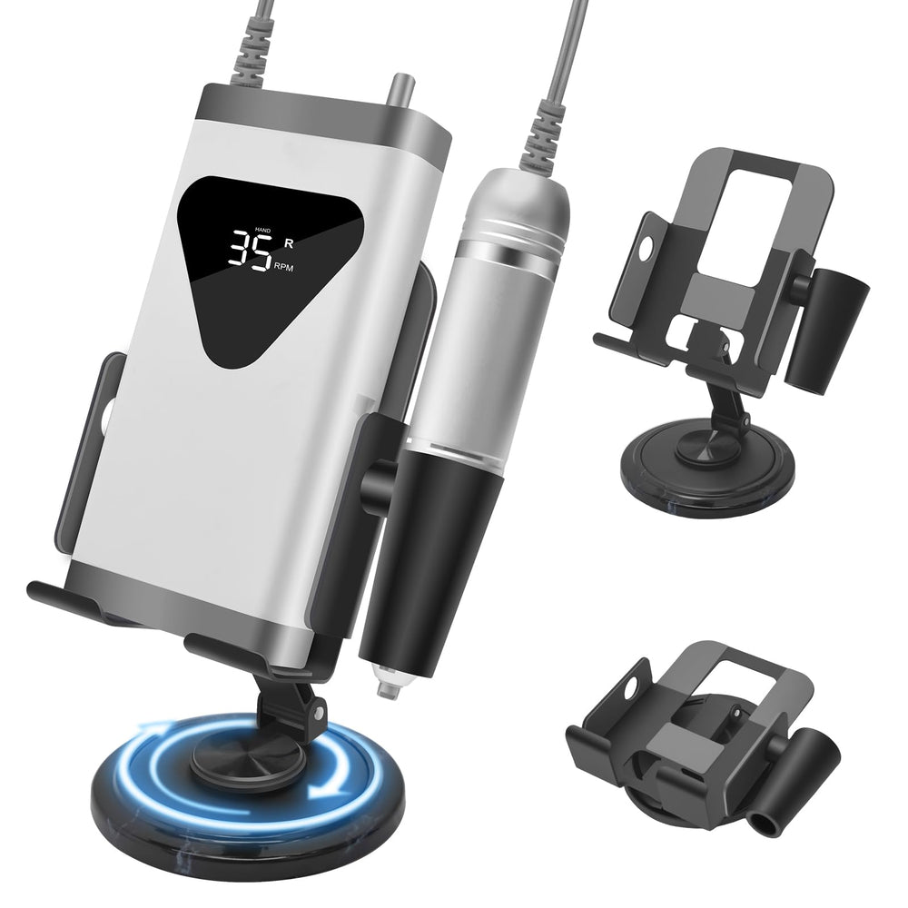 Diesisa Nail Drill Holder with stable carbon steel ensures durable desk organization.
