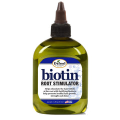 Difeel Biotin Pro-Growth application dropper showcases easy-to-use treatment.