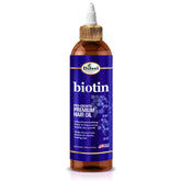 Difeel Biotin Pro Growth bottle shows weightless oil delivering scalp nourishment and hair vitality.