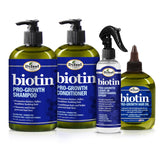 Difeel Biotin Pro-Growth Shampoo bottle showing rich lather for fuller-looking hair