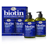 Difeel Biotin Pro-Growth Shampoo bottle highlights thinning-hair support.