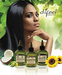 Difeel lightweight oil on scalp hydrates without heaviness