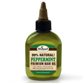 Difeel Peppermint Hair Oil bottle close-up for refreshing scalp care