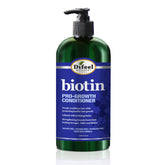 Difeel Pro-Growth Biotin Conditioner bottle front for fuller-looking hair.