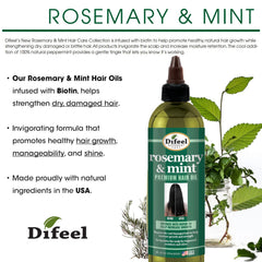 Difeel rosemary and mint oil being applied for quick absorption