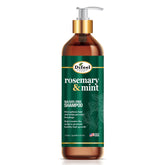 Difeel rosemary mint strengthening shampoo bottle shown for stronger hair.