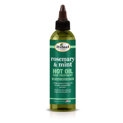 Difeel tratamiento de aceite caliente con romero y menta para cabello dañado y reseco