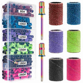 Difenni sanding bands set display shows organized kit for quick nail prep