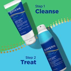 Differin Acne-Clearing Body Wash with 2% salicylic acid unclogs pores.