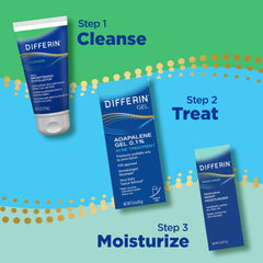 Differin white tea and aloe antioxidant blend soothes the skin.