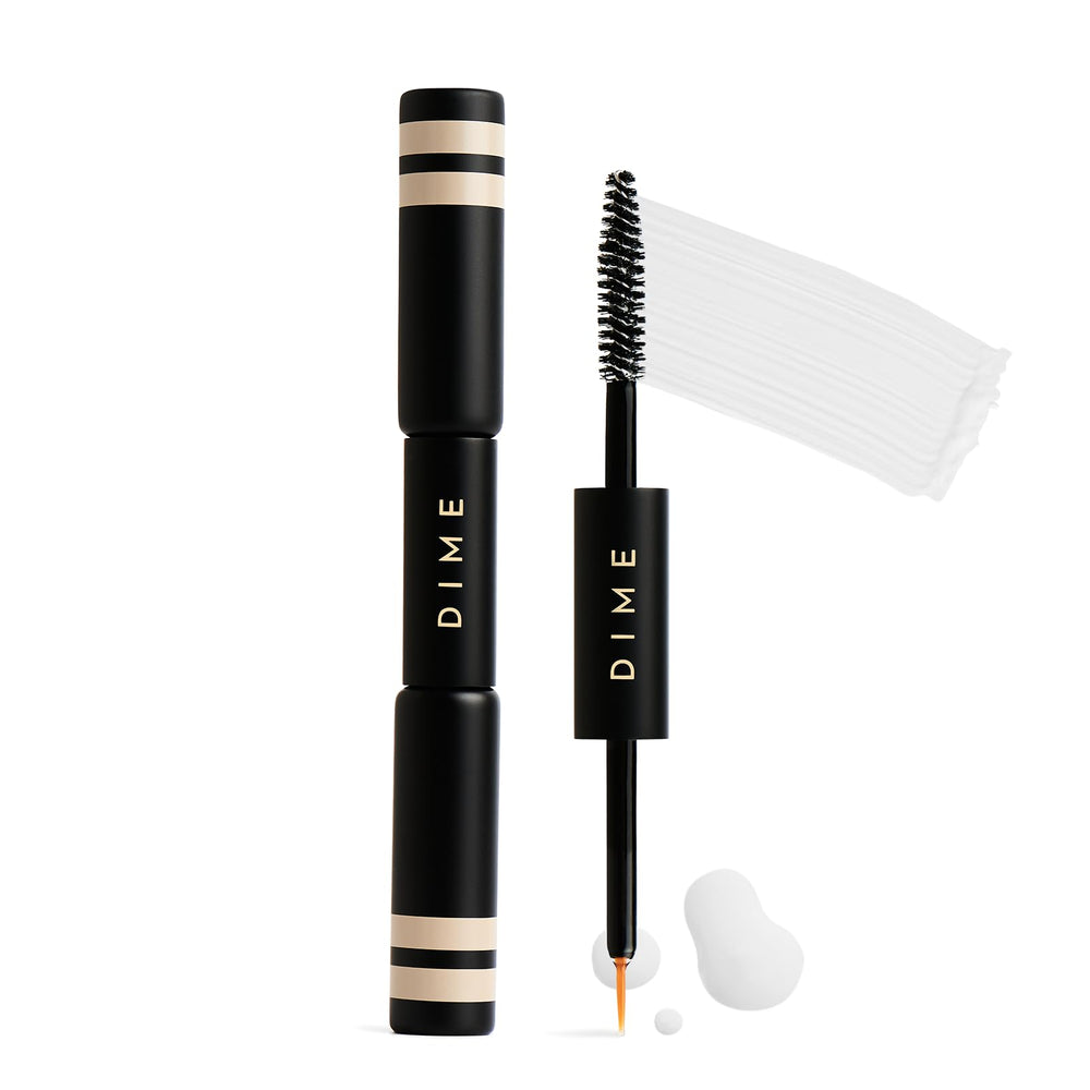 DIME Beauty Boost Duo packaging closeup for travel-friendly design