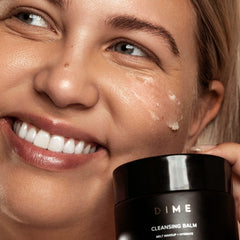 DIME Beauty Cleansing Balm overnight-hydration features squalane and shea butter