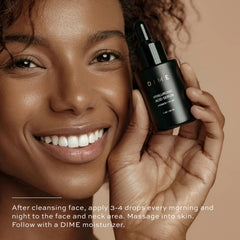 DIME Beauty Hyaluronic Acid Serum dropper ready for quick hydration
