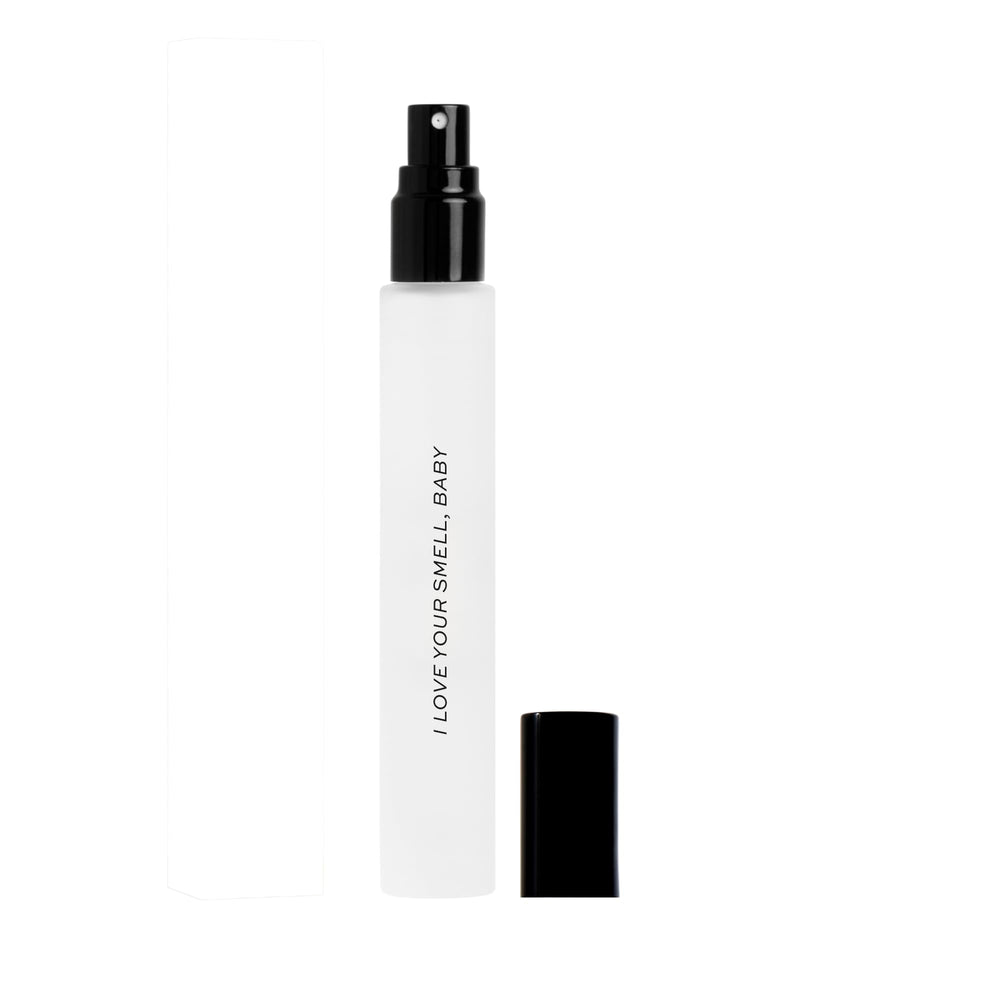 DIME I Love Your Smell Baby bottle front, compact daily fragrance