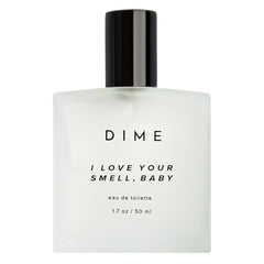 DIME Beauty I Love Your Smell Baby bottle with fruity floral profile for everyday wear.