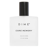 DIME Core Memory bottle-front view showcasing bright citrus fragrance for everyday wear.