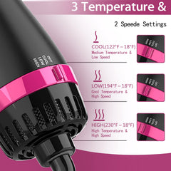 Dimecano hair dryer brush ceramic coating delivers even heat and frizz control.