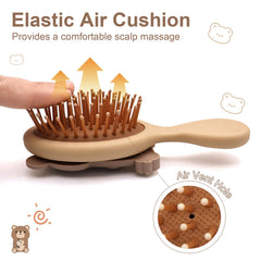 DINATIS high quality ABS shell keeps the brush durable and kid-friendly