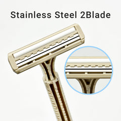 DincherBel twin blade razor head with flexible contour design