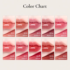 DINTO Ever-Lasting Airy-Fit gloss keeps lips comfortable with lasting shine.