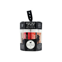 Dionis Goat Milk Lip Balm Ornament Vanilla smooths lips for all-day moisture.