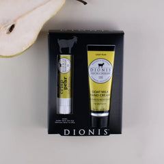 Dionis Crisp Pear set packaging ready for gifting or travel