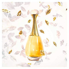 Dior J'adore flacon angled, ideal for elegant evening wear.