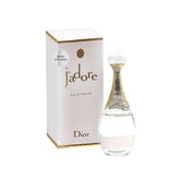 Dior J'adore mini splash bottle front, travel-friendly luxury scent option.