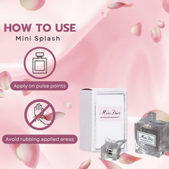 Dior Miss Dior Blooming Bouquet on-the-go woman holding spray, daily fragrance ritual.