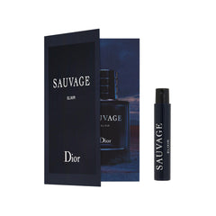 Dior Sauvage Elixir travel vial set shows two compact flasks for easy on-the-go fragrance testing.