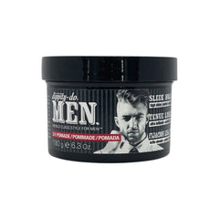 Dippity Do Men 3-in-1 Pomade bottle shot for versatile styling, moisture, and shine.