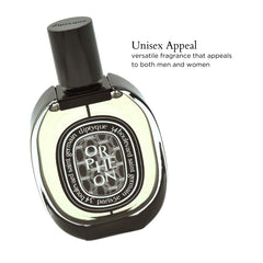 Orpheon packaging photo highlights unisex appeal and luxury branding for everyday confidence